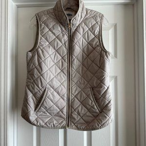 Quilted vest - cream and gold - old navy